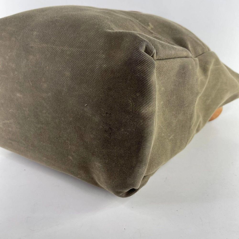 Colsen Keane leather bag Charlotte Olive Green Canvas tote should Handbag bag - Picture 6 of 9